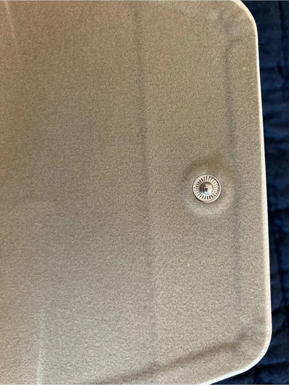 Michael Kors White Textured Sunglasses Case with Matching Cloth
